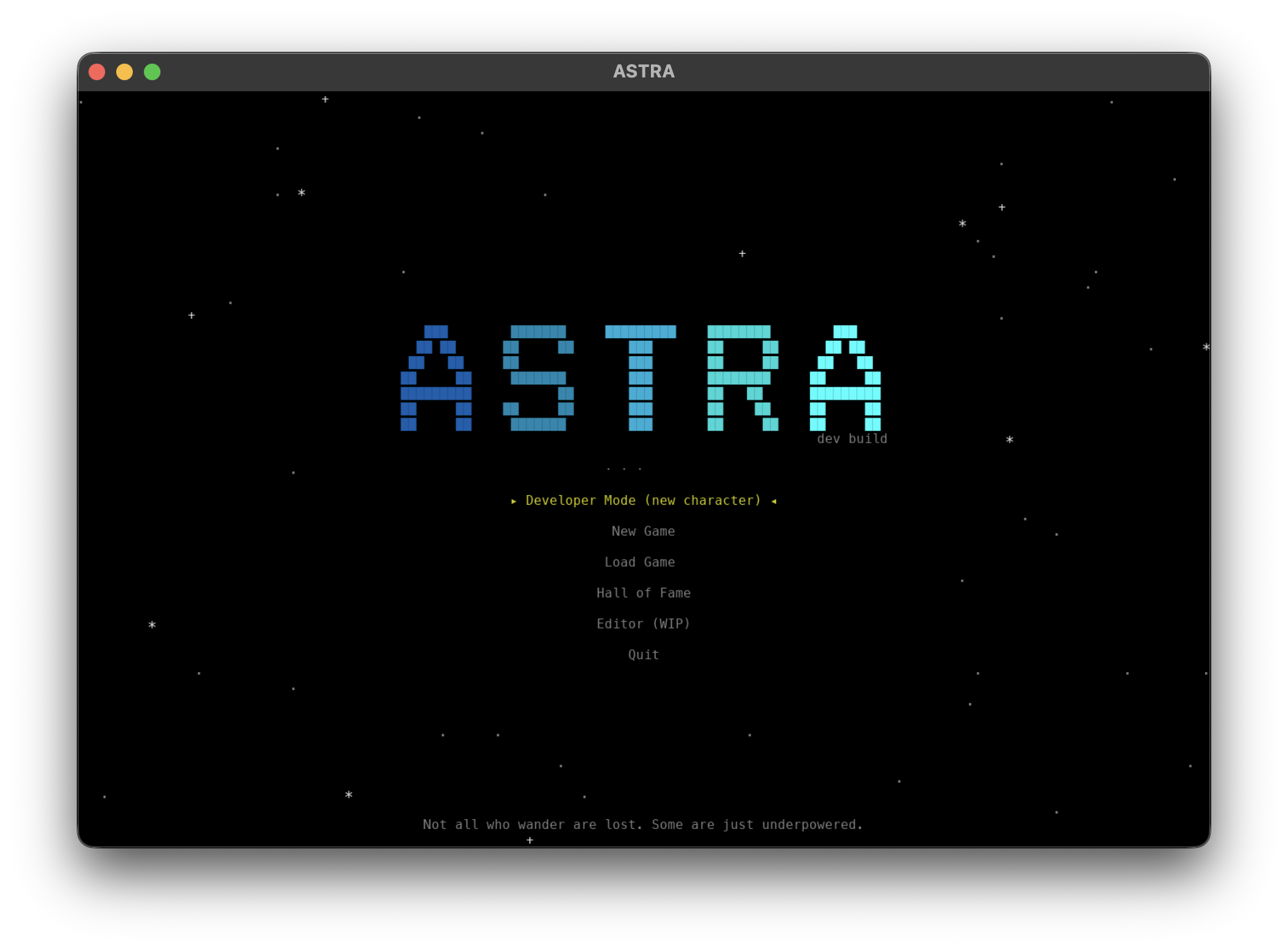 The SDL renderer — ASTRA running in a native window for the first time